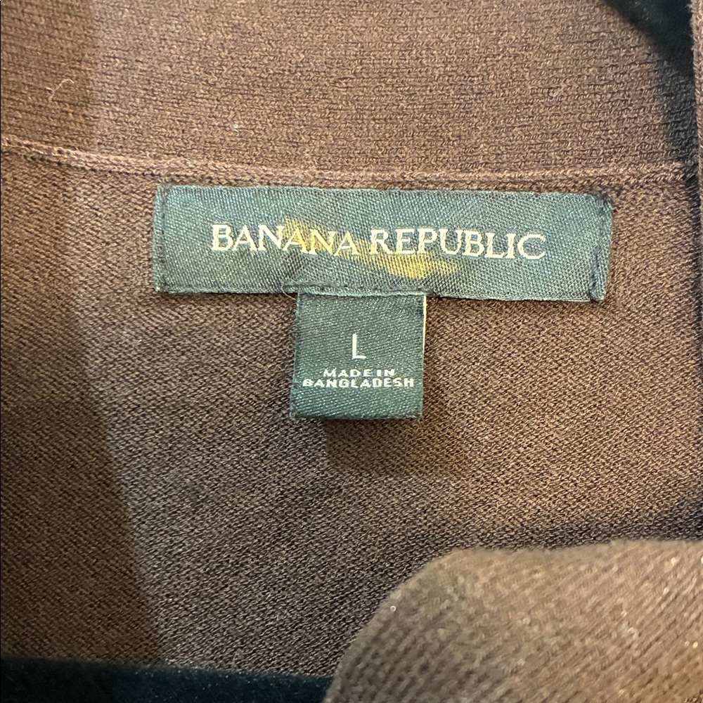 Banana Republic Dark Brown Blouse with Bow - Picture 2 of 4